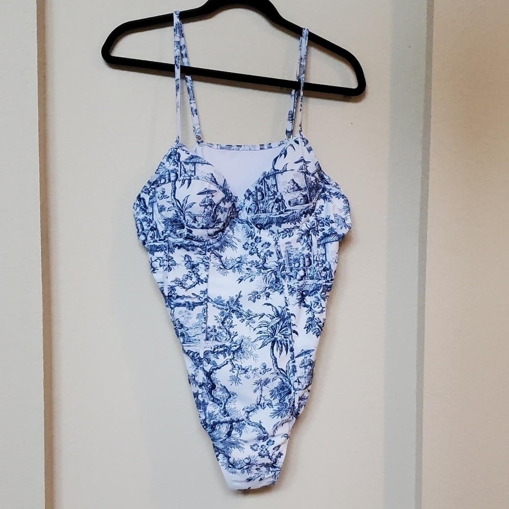 Doris Streich One piece corset style swimwear Size 3X